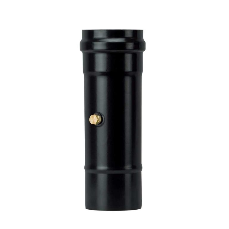 Tubo con controllo fumi H250mm Pellet
