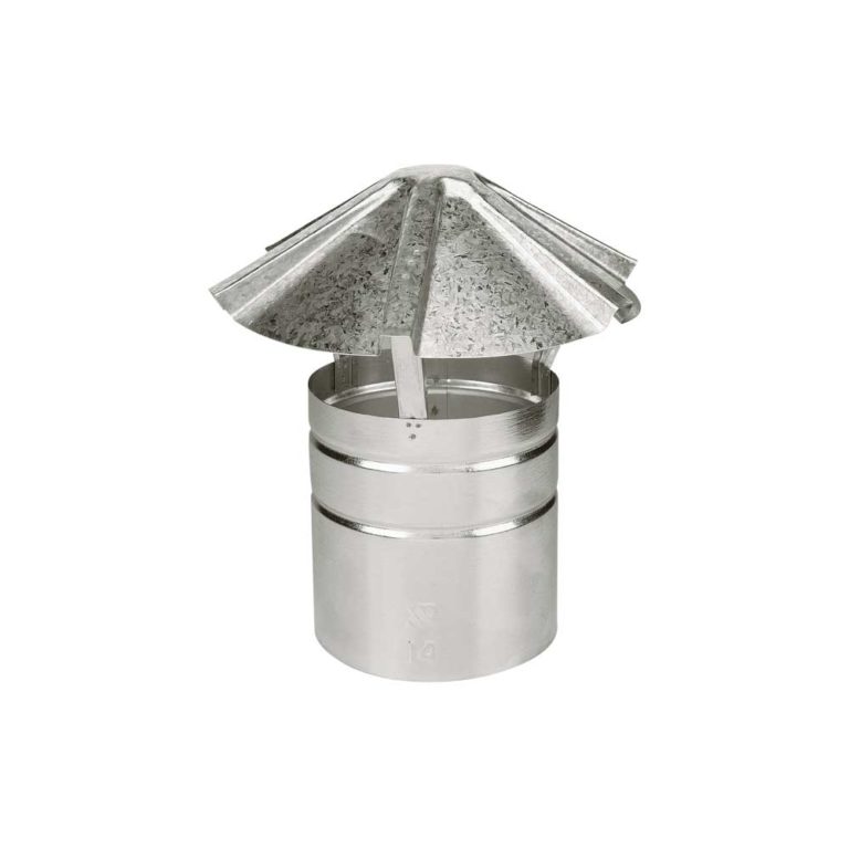 Galvanised smoke stack