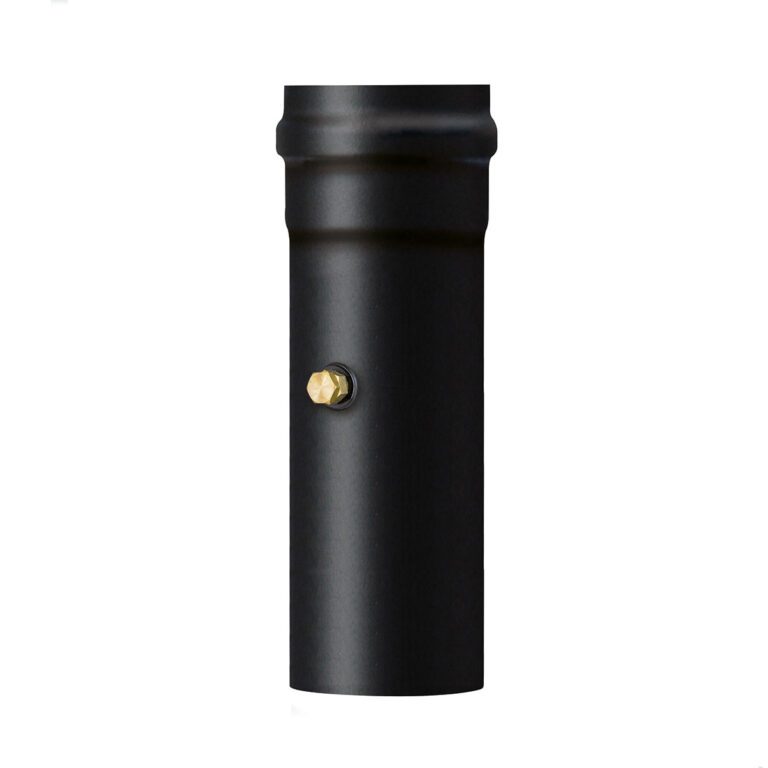 Tubo con controllo fumi H250mm Pellet Light Ultra Matt